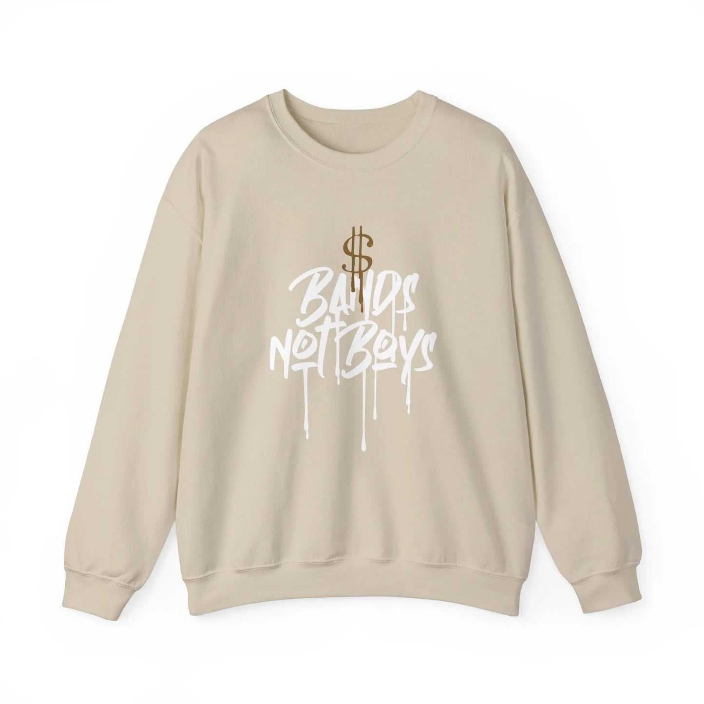 Bands Not Boys Crew Sweatshirt | Embrace Coin Savvy Style