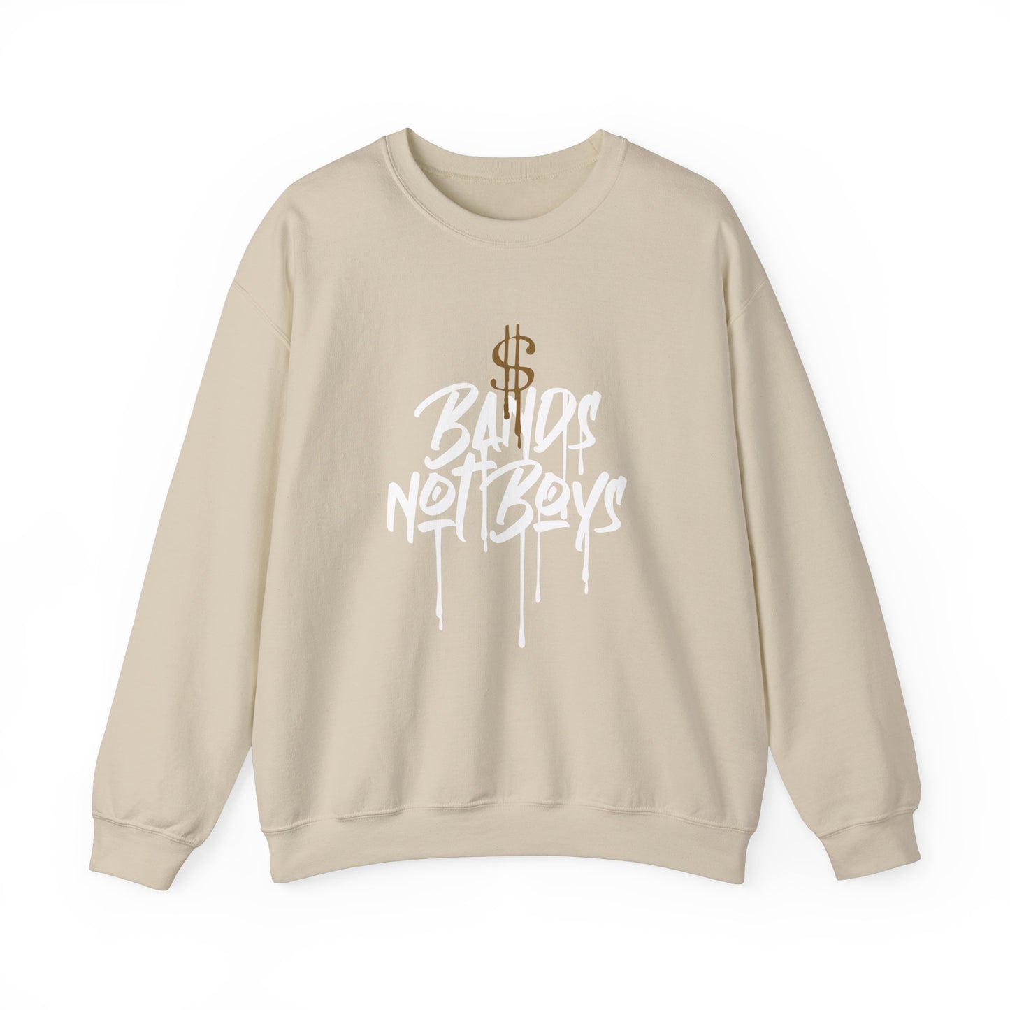 Bands Not Boys Crew Sweatshirt | Embrace Coin Savvy Style