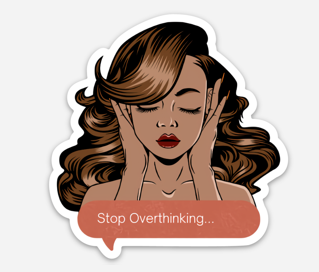 Overthinker Sticker | Vibrant & Expressive Design